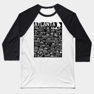 Atlanta Map Baseball T-Shirt